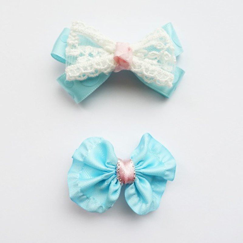 轻春蓝粉宝宝多用途夹(组) - 围嘴/口水巾 - 其他材质 蓝色