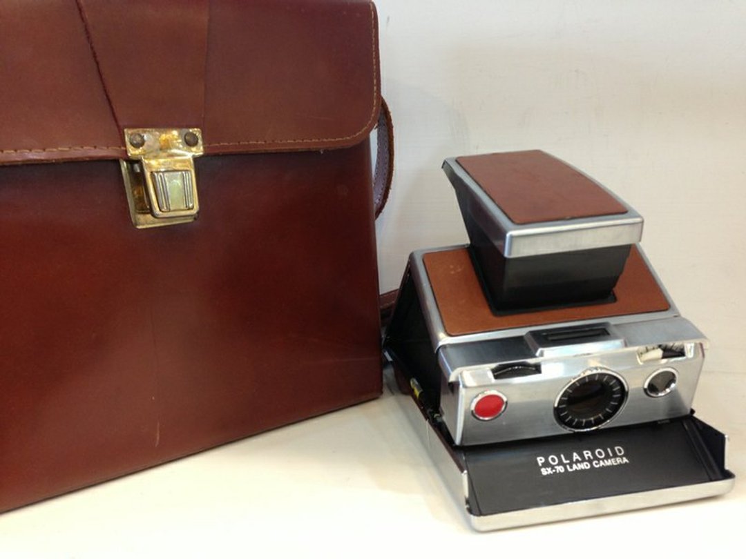 拍立得 Polaroid sx-70 原型机打折出清  ( 附皮箱） - 证件套/卡套 - 其他材质 咖啡色
