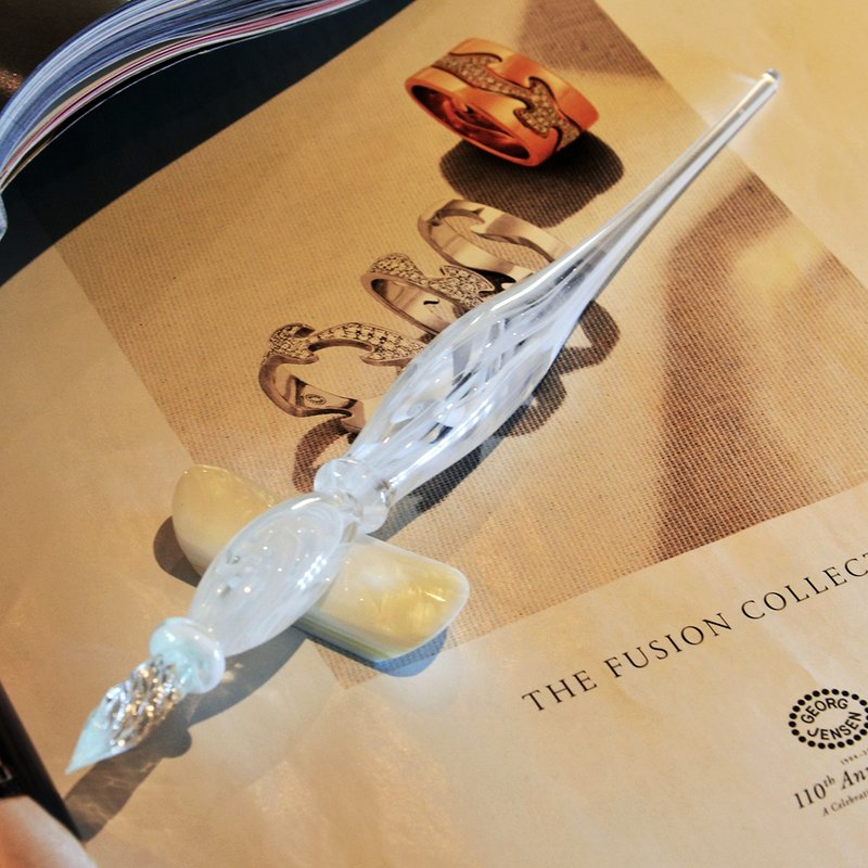 【包邮 24H出货】Galassia 艺术水晶钢笔礼盒 艳系列时尚白 - 钢笔 - 水晶 白色