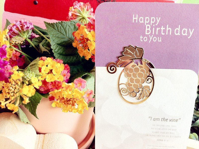 【18K造型书签卡片】葡萄 - 其他 - 其他金属 