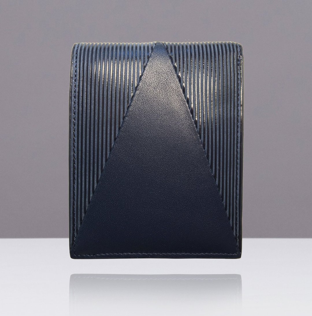 NEVER MIND-Short Wallet 个性短皮夹-牛皮-DECO-时尚深蓝 - 皮夹/钱包 - 真皮 蓝色