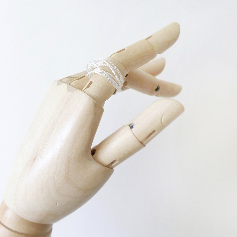 ▪ Loop Ring ▪ 绳子系列 纯银戒指 ▪ - 戒指 - 其他金属 白色