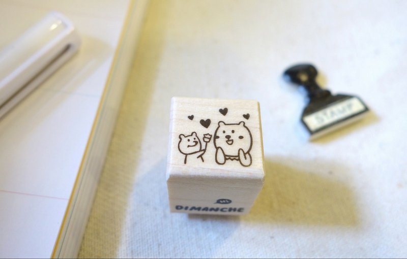 迪梦奇 - 发现小熊生活印章 [母亲节] - 印章/印台 - 木头 卡其色