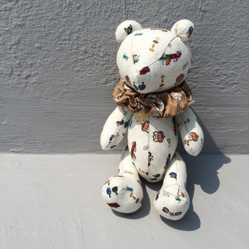 小熊玩偶_小汽车 - 玩偶/公仔 - 其他材质 白色