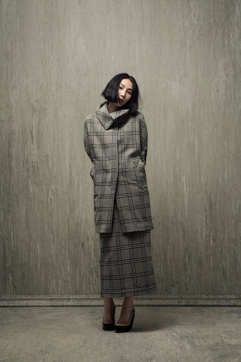 窄裙 - 裙子 - 其他材质 灰色