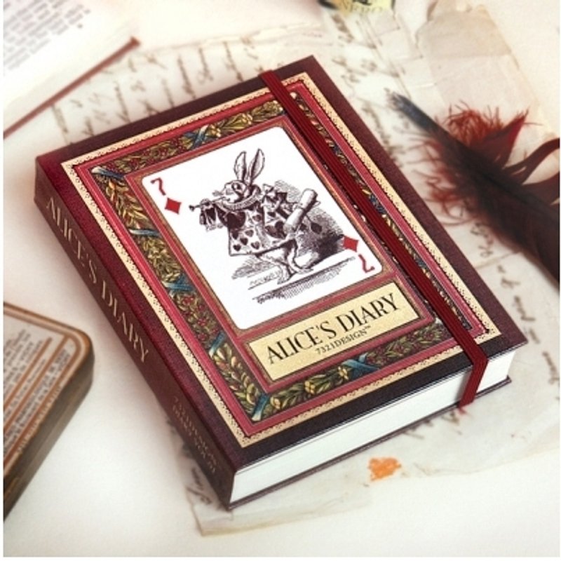 手帐年历-爱丽丝绘本日志-幸运7,7321-65607 - 笔记本/手帐 - 纸 红色