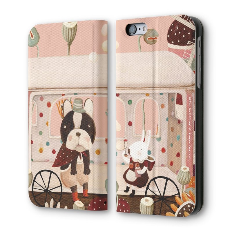 AppleWork iPhone 6/6S Plus  翻盖式皮套：初恋 PSIB6P-017 - 手机壳/手机套 - 真皮 粉红色