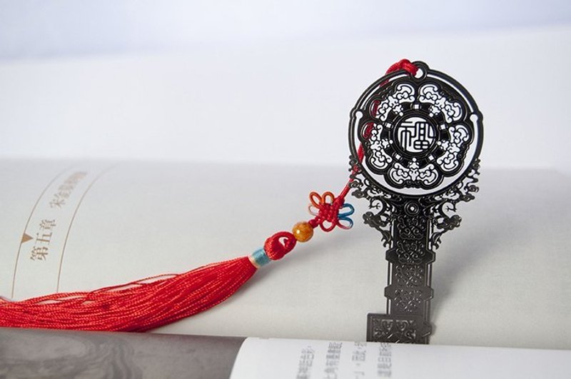 五福临门书签-铁灰 - 其他 - 其他金属 黑色