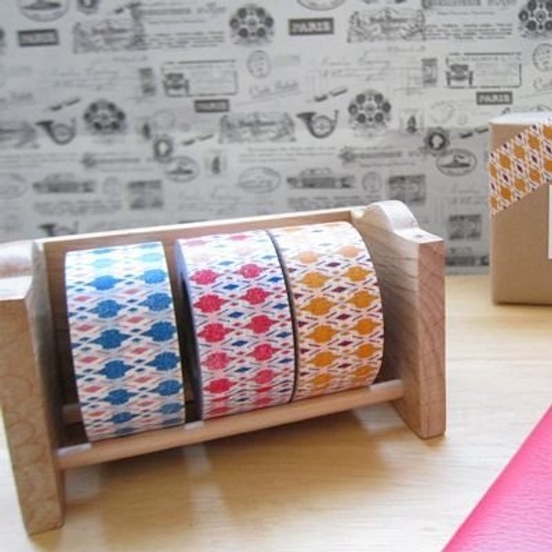 Marks Masking Tape MT和纸胶带 EBI系列2代 几何图腾 (EBI-MKT2) 全套优惠组 - 纸胶带 - 纸 红色