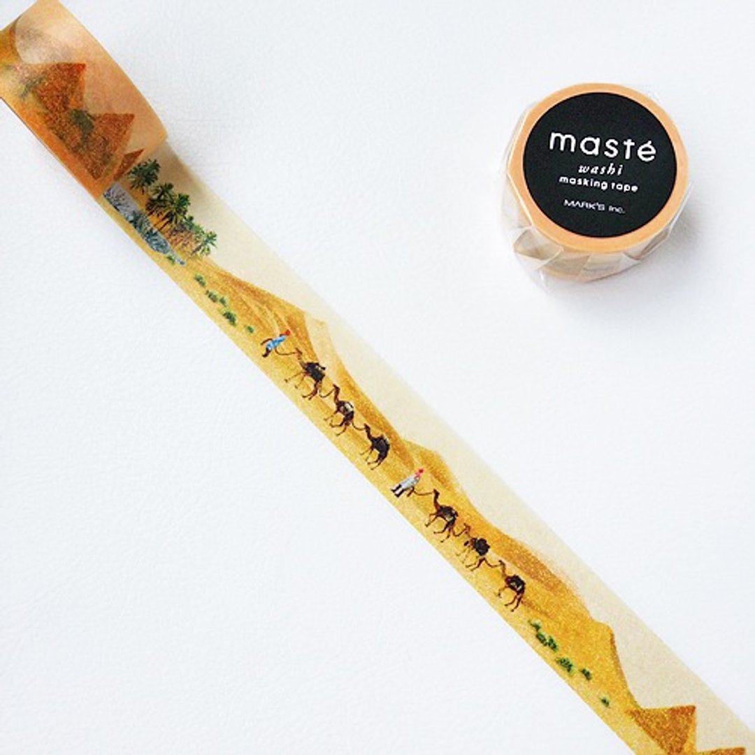 maste 和纸胶带 Multi．Nature【沙漠(MST-MKT52-A)】 - 纸胶带 - 纸 黄色