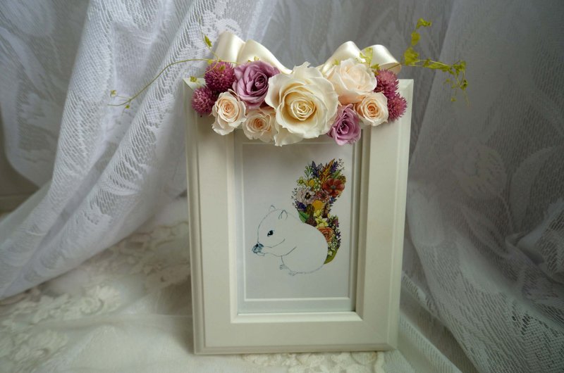 浪漫玫瑰相框 - 画框/相框 - 植物．花 白色