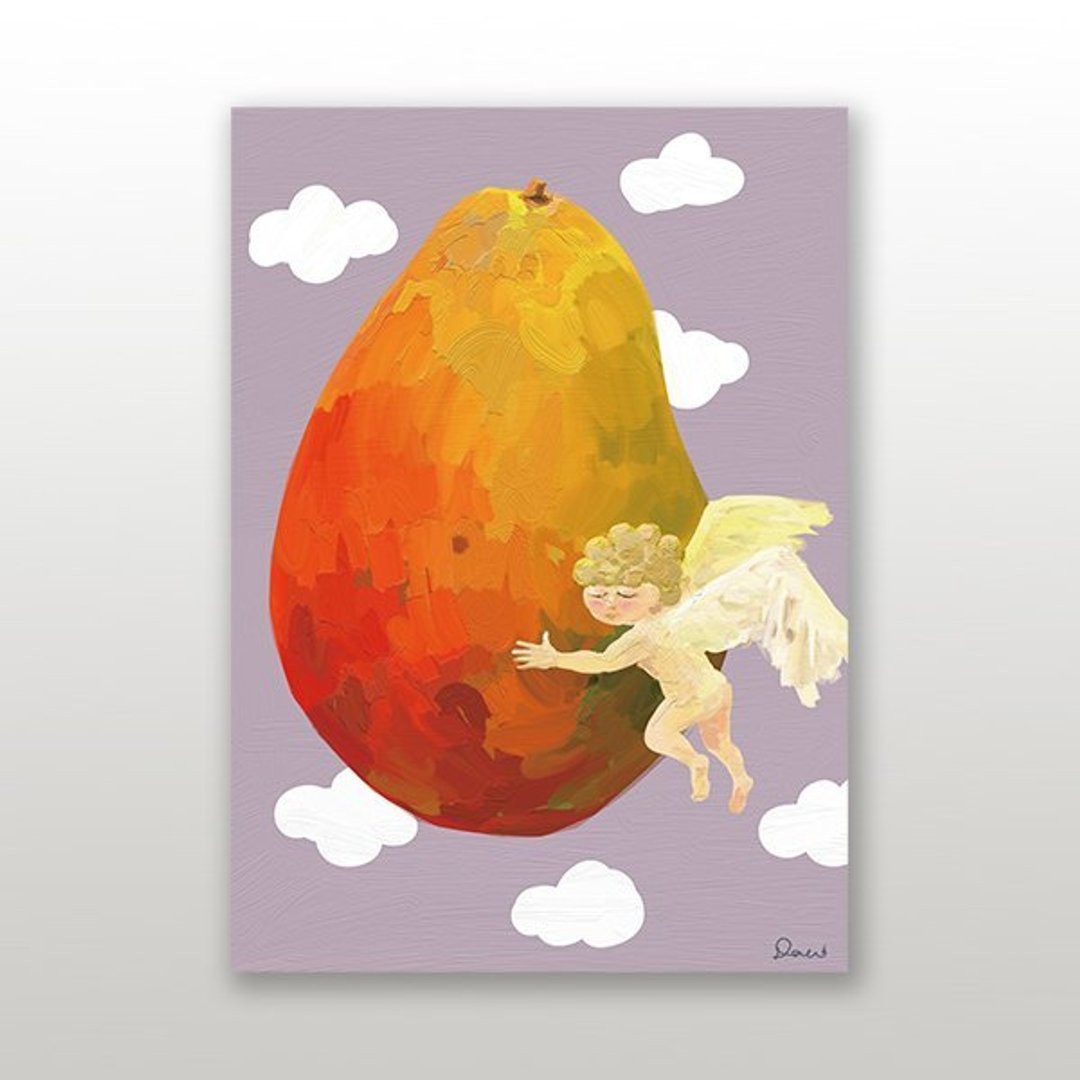 【BestFriend】Graphic Postcard 图像名信片 / Mango Angle - 卡片/明信片 - 纸 灰色