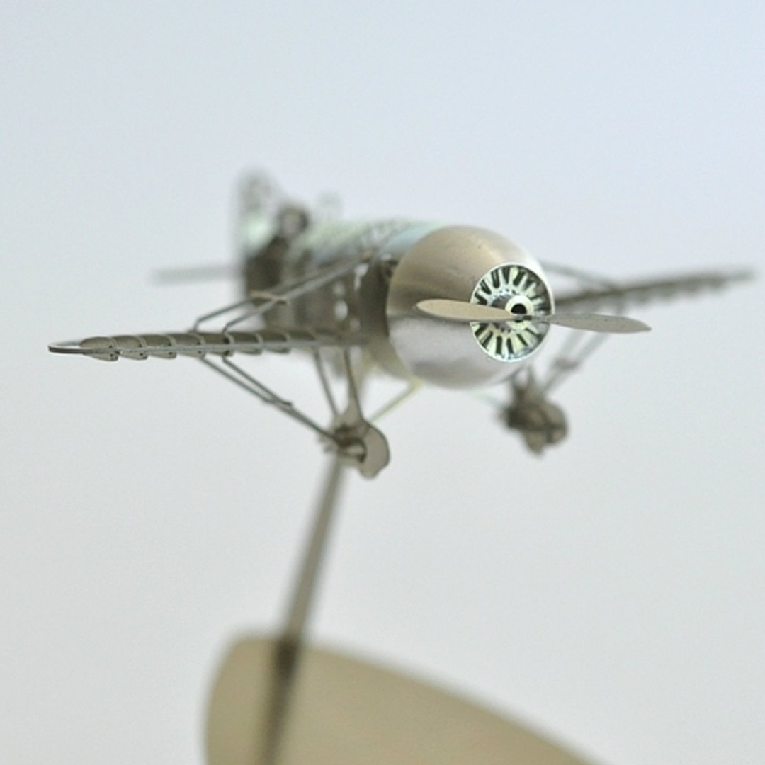 [SUSS] 日本进口设计Aerobase 竞速Gee Bee Racer R-2金属模型飞机(1/160)-现货包邮 - 其他 - 其他金属 灰色