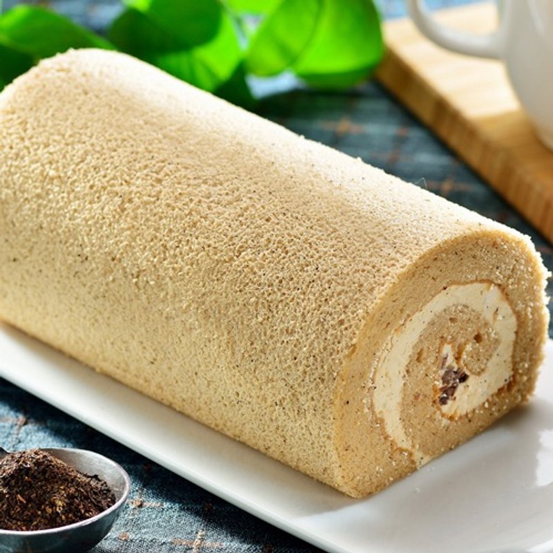 ★Aposo艾波索．英式伯爵牛奶卷12cm★2016苹果日报母亲节蛋糕评比季军，幸福手作瑞士卷，酥脆巧克力榛果饼干及浓浓伯爵茶香味让您细细品尝 - 咸派/甜派 - 新鲜食材 金色