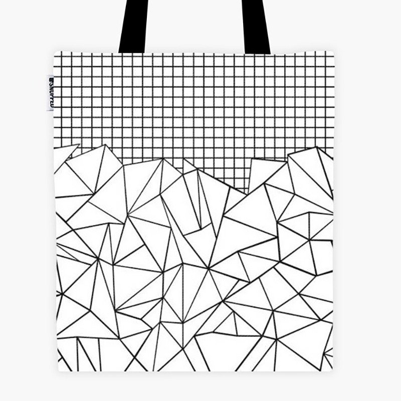 Filament - 帆布袋 - Abstract Outline Grid - 侧背包/斜挎包 - 防水材质 