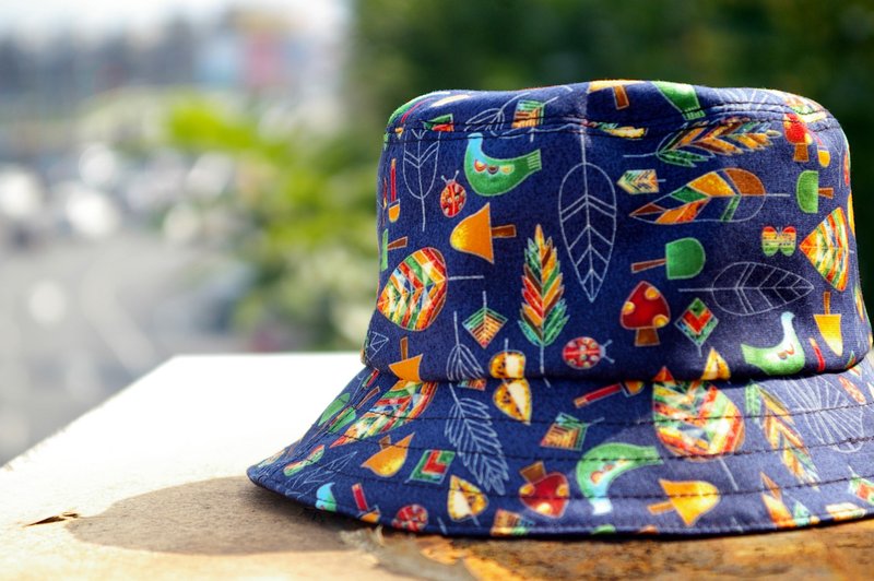 渔夫帽 森林风 双面 - 帽子 - 其他材质 多色