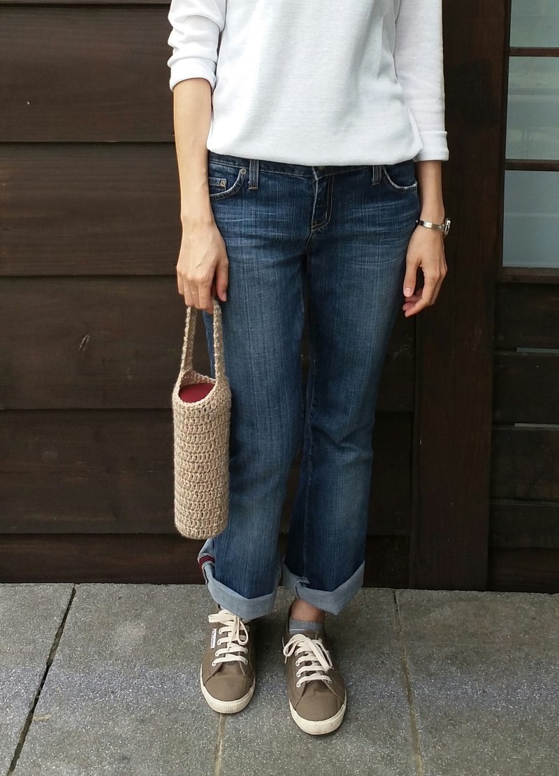 随行杯提袋 - 糖粒系列 - 随行杯提袋/水壶袋 - 其他材质 金色