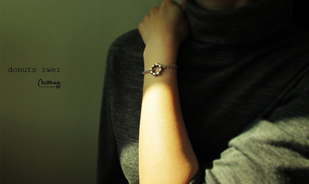 【出清品】donuts bracelet_甜甜圈zwei手链 | mittag jewelry - 手链/手环 - 银 银色