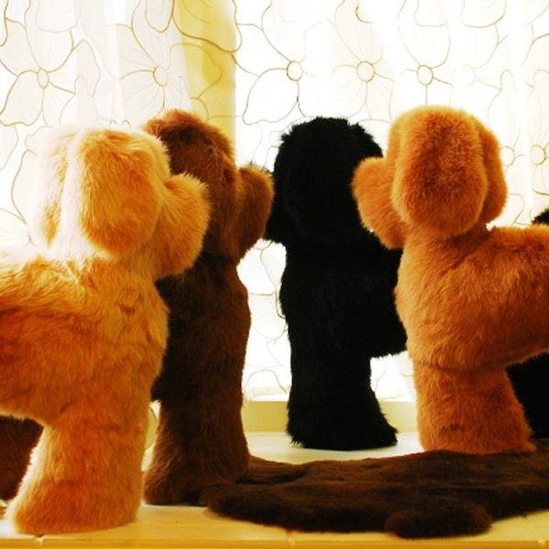 【CHIC DOG】兔毛抱枕(含皮革项圈) - 枕头/抱枕 - 棉．麻 多色