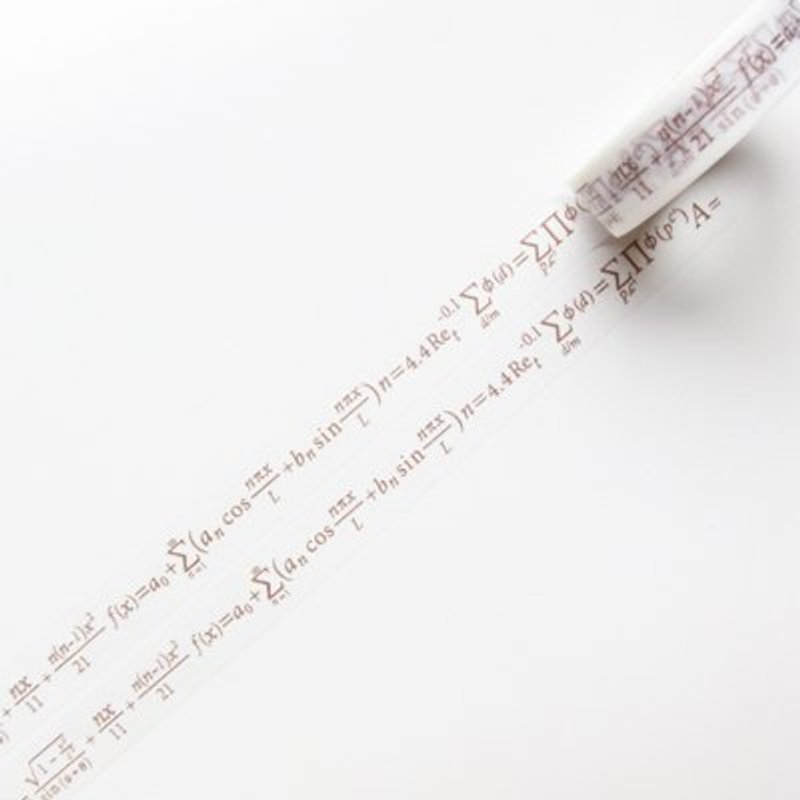 Aimez le style 和纸胶带 (01191 古希腊数学公式-古铜金) - 纸胶带 - 纸 金色