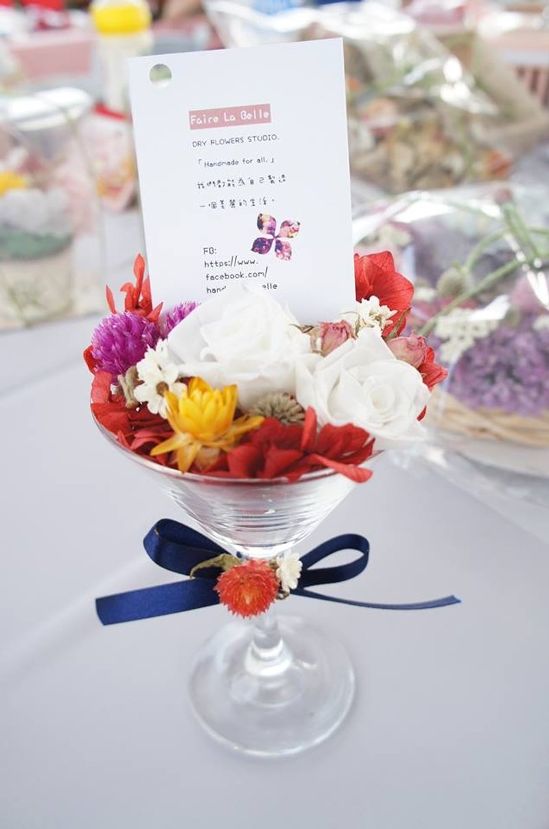 永生花 红酒Memo夹 - 植栽/盆栽 - 植物．花 