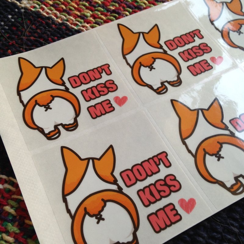 CORGI STICKER II 第二代 柯基透明贴纸（2组16小张） - 贴纸 - 塑料 