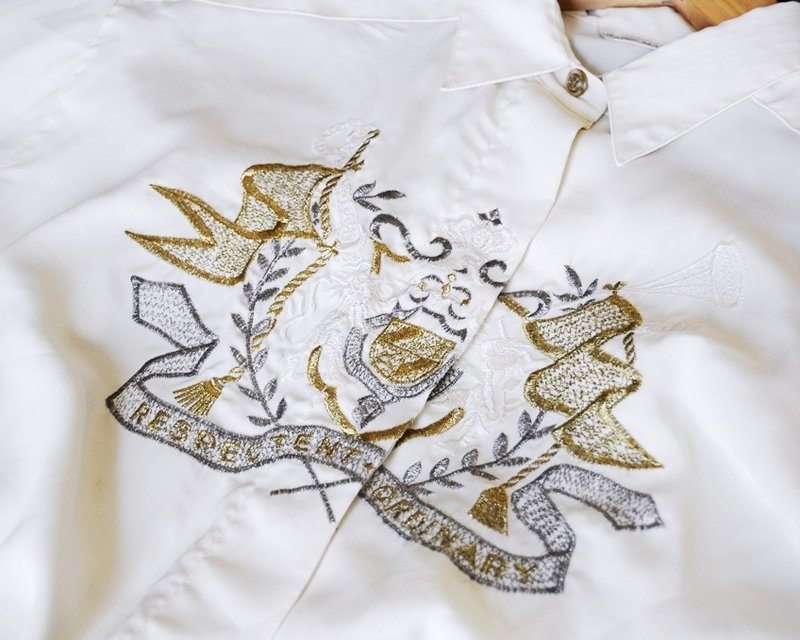 地花古着 / jeune maison法国衬衫 - 女装衬衫 - 其他材质 白色