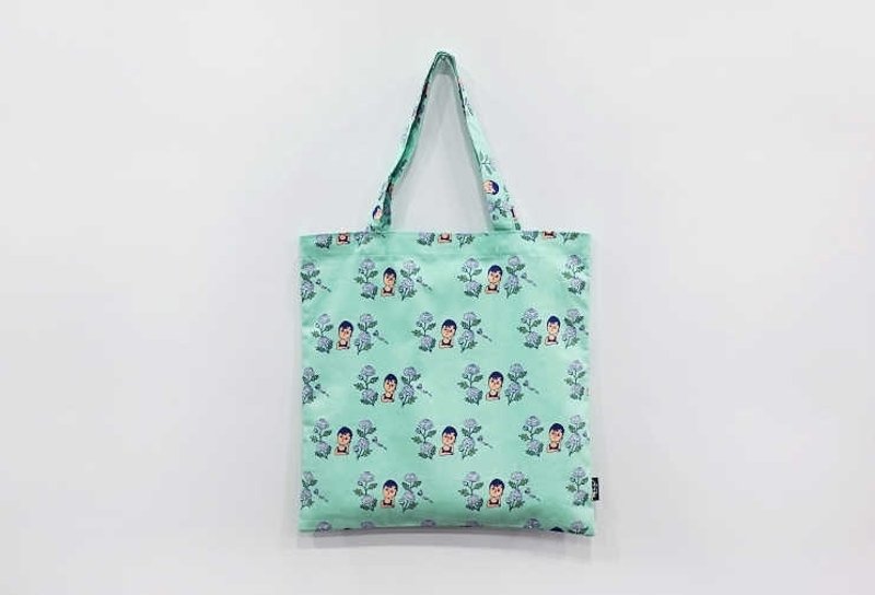 女孩寓所 :: Oohlala 轻巧帆布袋/侧背包-Aurore mint - 侧背包/斜挎包 - 棉．麻 绿色