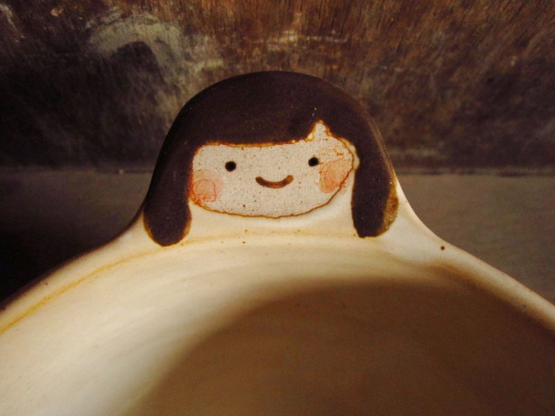 两人圈圈双耳碗 - 碗 - 其他材质 