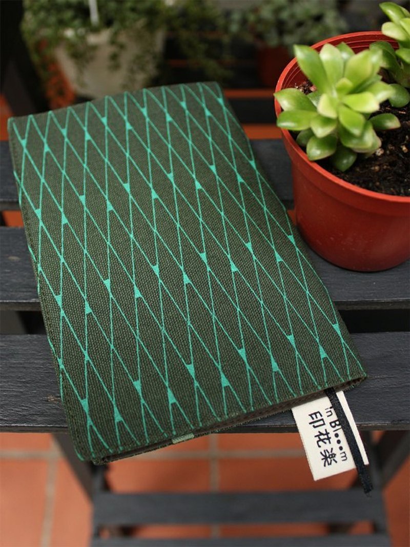 文库书衣-铁花窗1号/草绿＋孔雀蓝绿 - 笔记本/手帐 - 其他材质 绿色