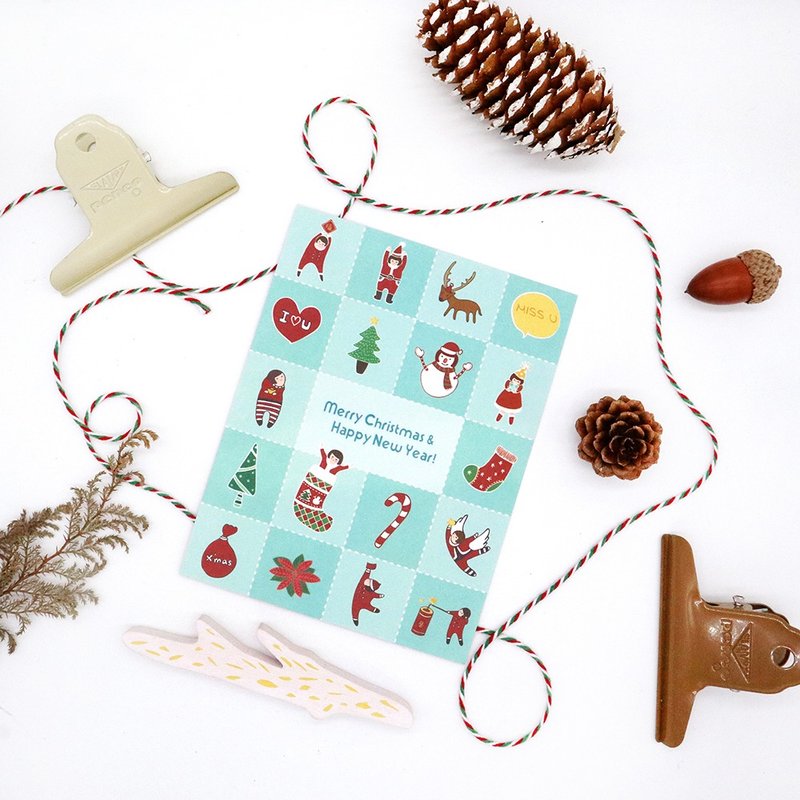 明信片-幸福满格 - 卡片/明信片 - 纸 绿色