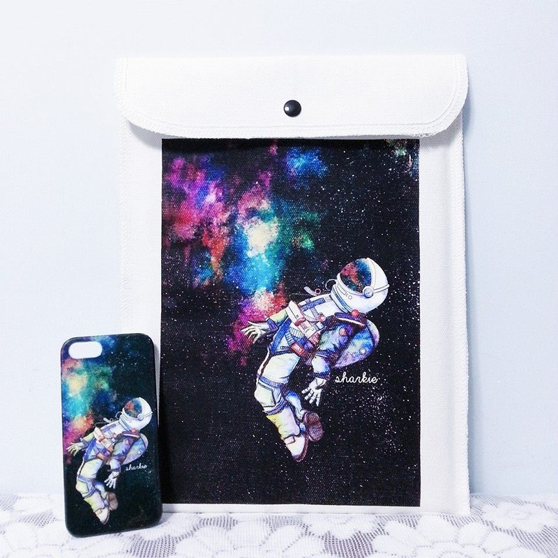 太空人 帆布File/电脑包 (Astronaut File) - 电脑包 - 其他材质 白色