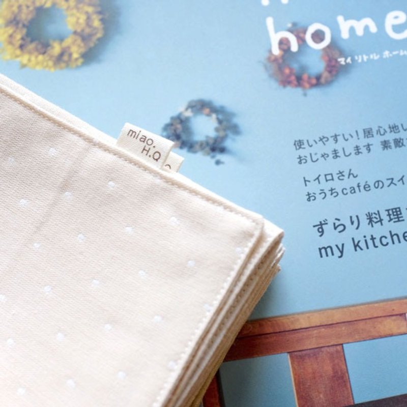 四季必备小物，牛奶糖点点二重纱手帕 - 手帕/方巾 - 其他材质 金色