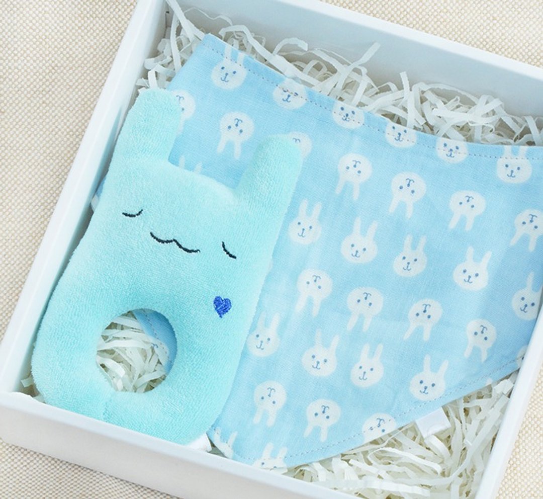 Shuan*// 婴儿礼组-水蓝 - 满月礼盒 - 其他材质 蓝色