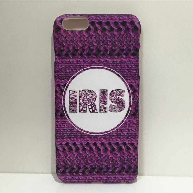 颜色/文字 定制化 – 禅绕风手机壳 - 手机壳/手机套 - 纸 紫色