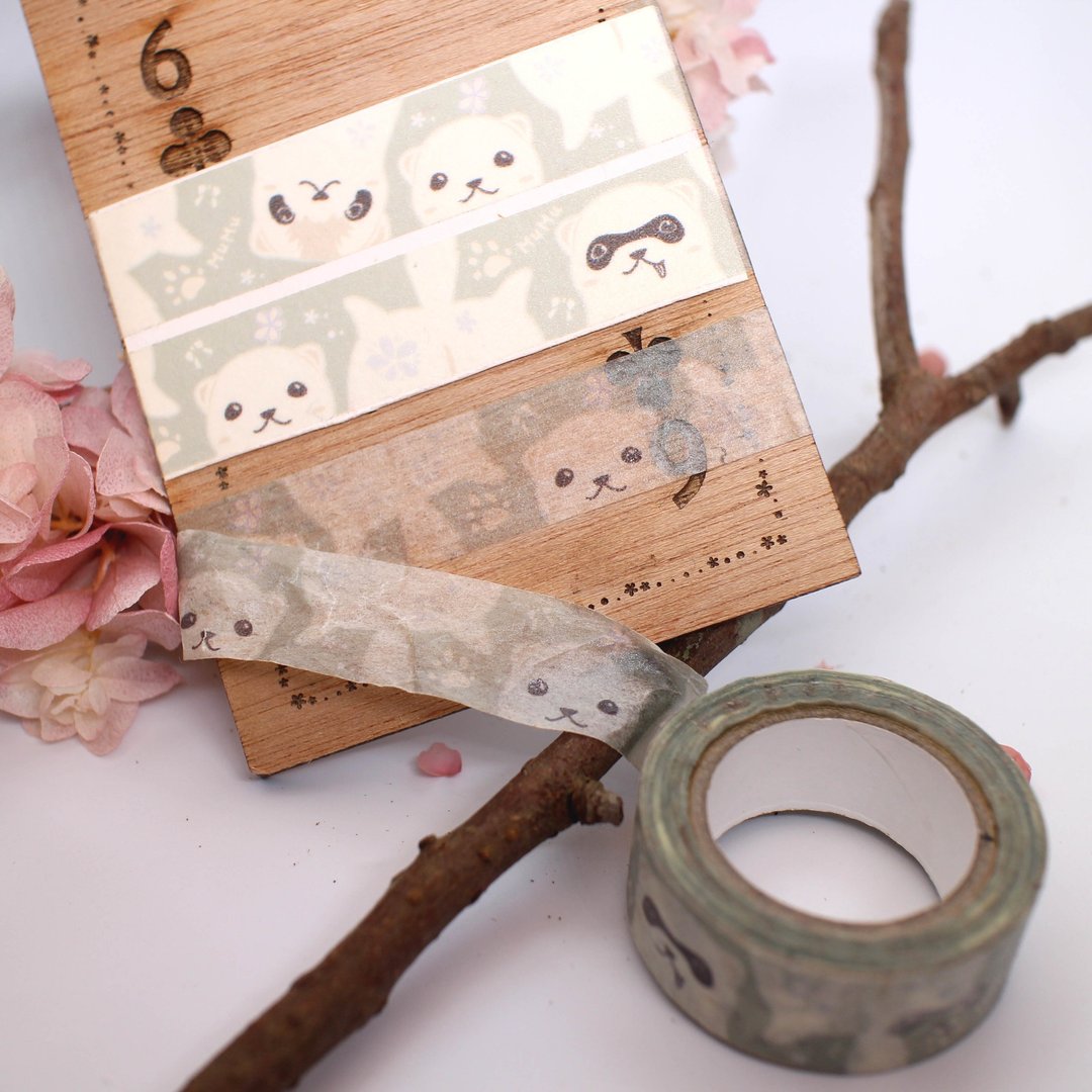 MuMu Sweety ✿ 雪貂 / 纸胶带 - 纸胶带 - 纸 绿色