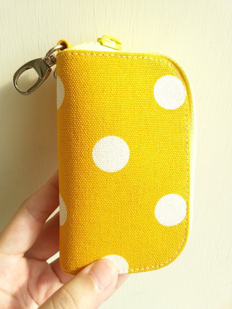 【Colorful】Key Case-水玉艳阳 - 化妆包/杂物包 - 其他材质 黄色