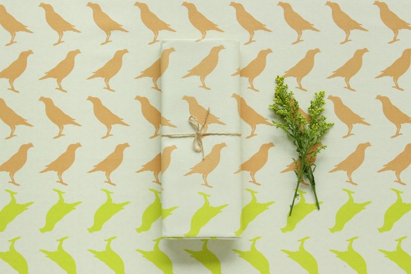 手印帆布250g/八哥2号/土褐浅绿 - 其他 - 其他材质 