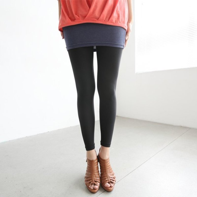 QQ糖宇宙纤维超弹力九分裤_黑 - 其他 - 其他材质 黑色