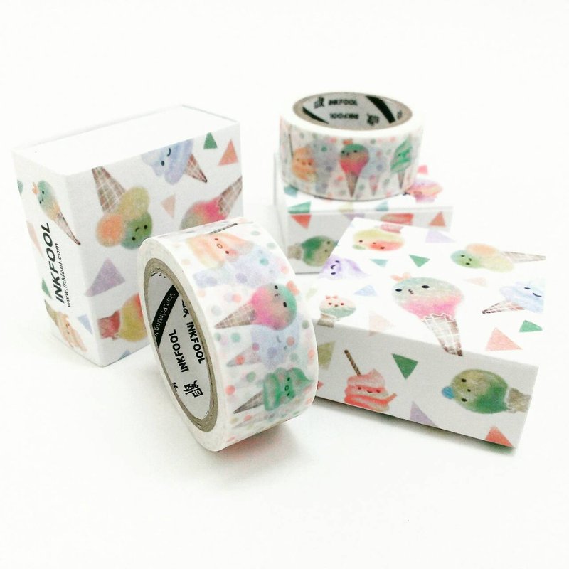 印傻子 艾斯捆你 design by SiMoKuai 思磨块 *910快闪款* - 纸胶带 - 纸 