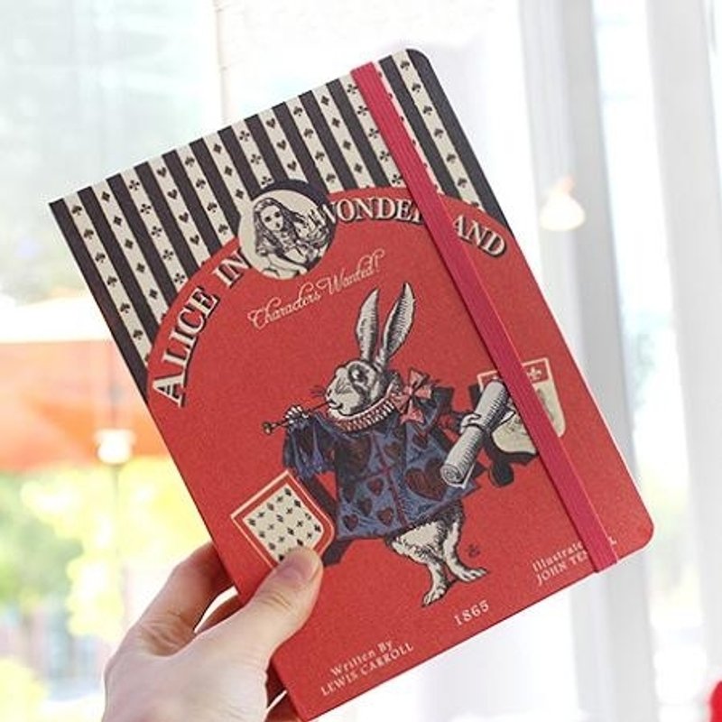 Dessin x 7321 Design-VG复古精装绑带记事本(224p)-Alice红心兔,7321-08025 - 笔记本/手帐 - 纸 多色