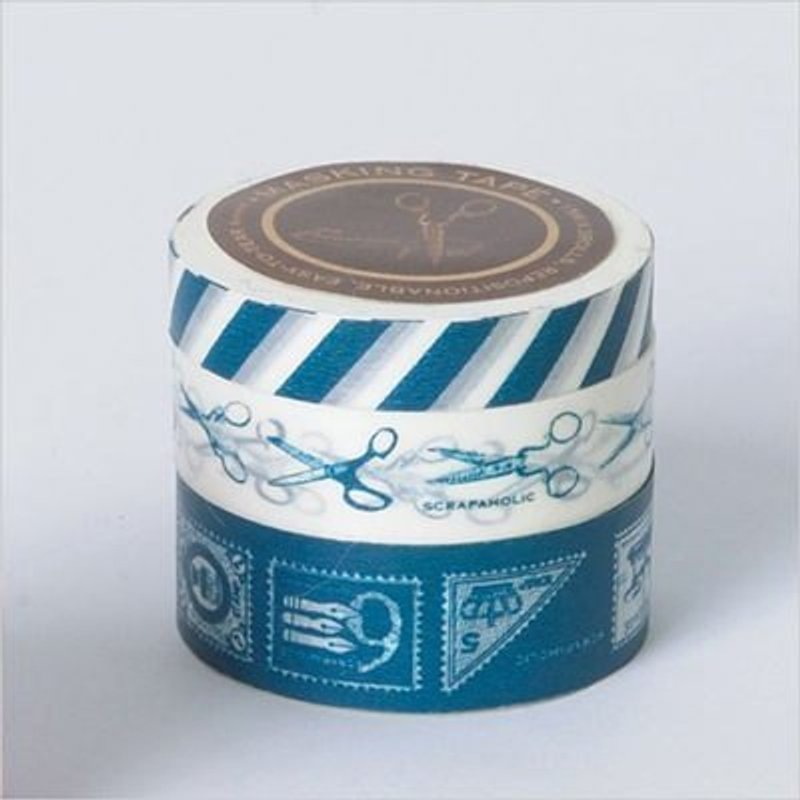 Marks Masking Tape MT和纸胶带 书信款-蓝色(SCH-MKT3-BL) - 纸胶带 - 纸 蓝色