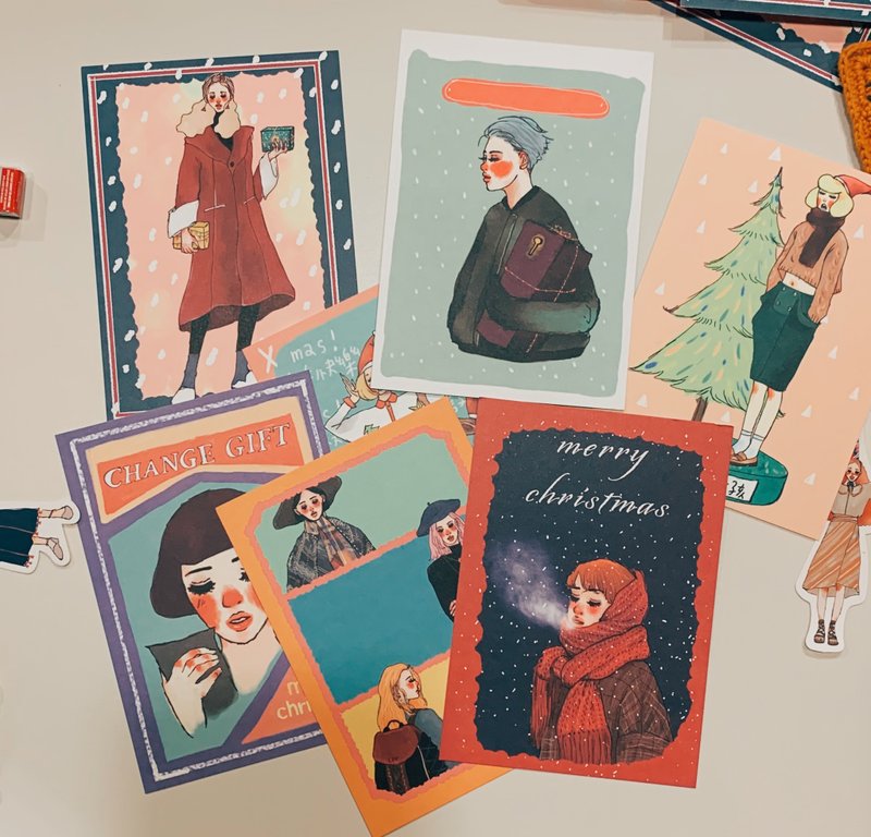 全馆任选明信片买四送一 - 卡片/明信片 - 纸 多色