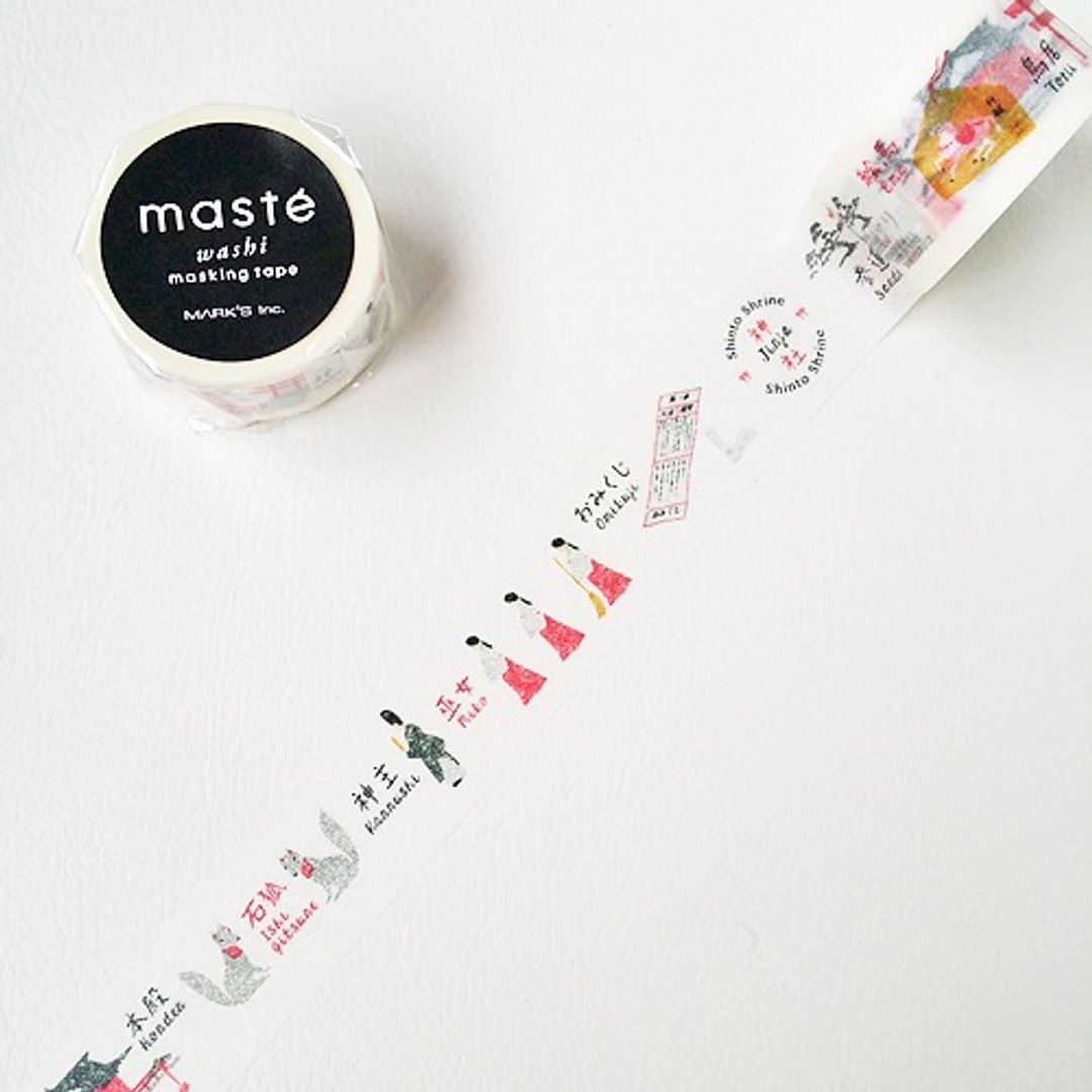 maste 和纸胶带 Multi．Japan【神社(MST-MKT84-A)】 - 纸胶带 - 纸 多色