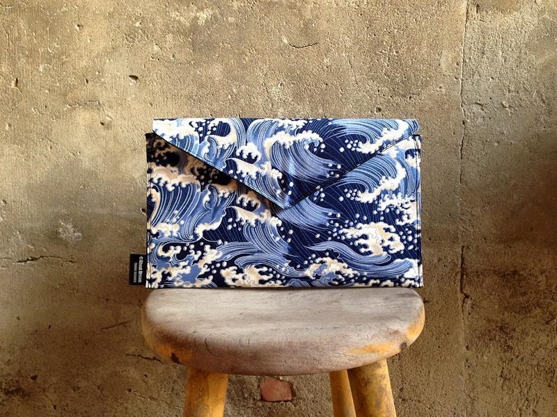 【手拿包/侧背包/信封包Dream Bag-日式经典海浪风格-蓝白款】 - 手拿包 - 其他材质 