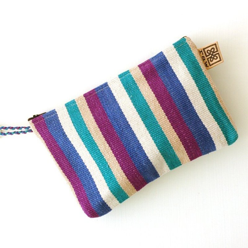 纯棉手织atita 防水收纳袋-彩条 已售完 - 其他 - 棉．麻 蓝色