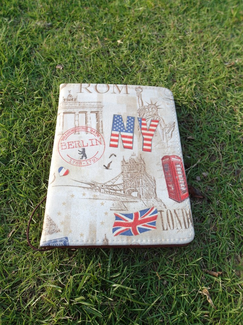 手作好礼‘多功能护照包’NY /旅行 出国 情人节 交换礼物 新年 - 护照夹/护照套 - 真皮 咖啡色