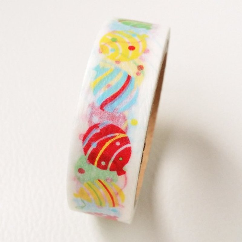 日本 amifa 和纸胶带【YOYO彩球 (32413)】 - 纸胶带 - 纸 多色