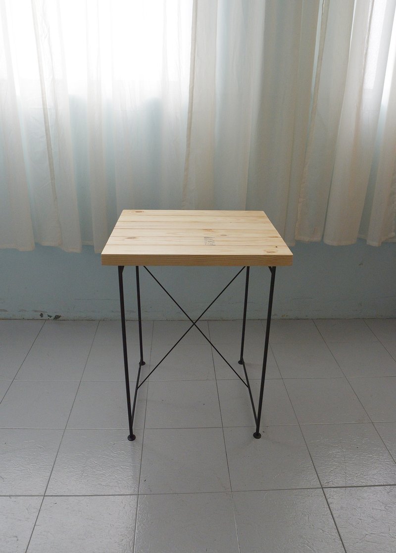 工业风松木细铁方桌 - 其他 - 其他金属 灰色