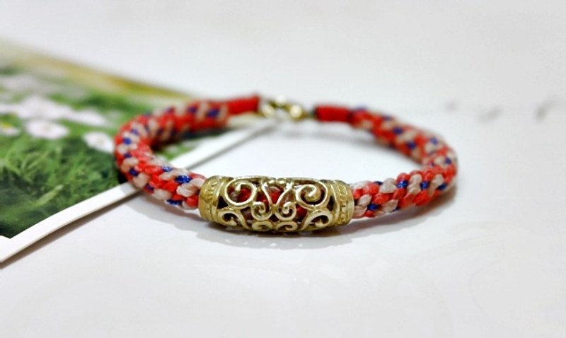 泰国蚕丝蜡线X黄铜 <春> //可以自选颜色// - 手链/手环 - 蜡 黄色